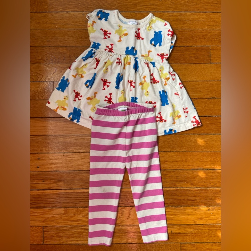 Hanna Andersson Sesame Street outfit size 2
